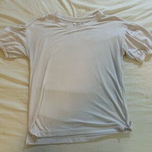 Casual White Bell Sleeve T-Shirt